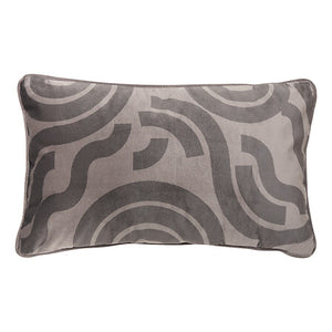 Printed cushion Lilou 30 x 50 cm dark grey