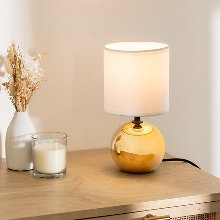 Lampă de noapte Atmosphere Timeo, 25 cm, ceramică