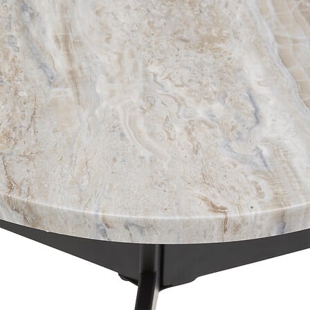 Masuta Atmosphera Tusco, MDF, Marmura, Ø35 cm