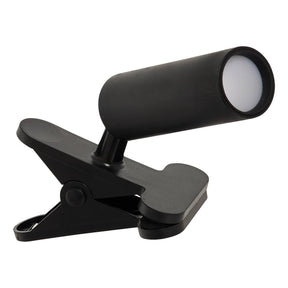 LED лампа с щипка SMART_SYSTEM, USB зареждане, 20 cm, Черна