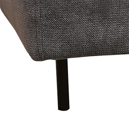Canapea extensibilă cu trei locuri Atmosphera Maple, Gri, 192x98x87 cm