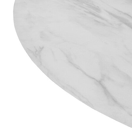 Трапезна маса atmosphera Taquari, Мраморен ефект, Бял, 120 cm