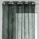 Dévo leaf sheer curtains 140 x 240 cm cedar green