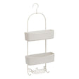 Етажерка за баня 5five, Стомана, 2 нива, Бежова