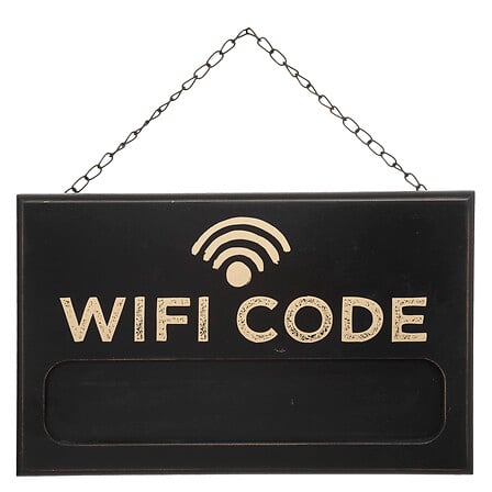 Дъска за бележки atmosphera Fabio, WiFi, Slate, 35 x 22 cm