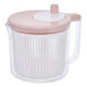 Центрофуга за салата 5five Poly, Ръчна, 2.5L, Розова
