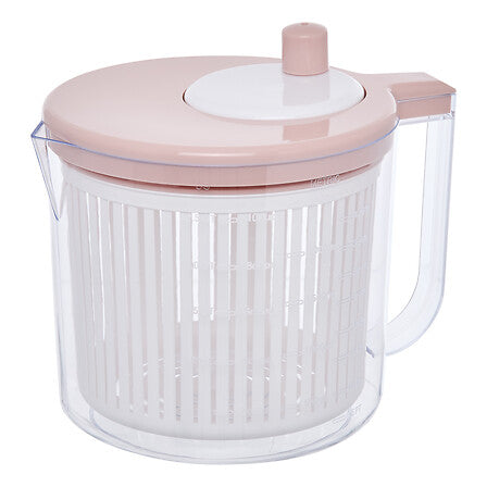 Центрофуга за салата 5five Poly, Ръчна, 2.5L, Розова