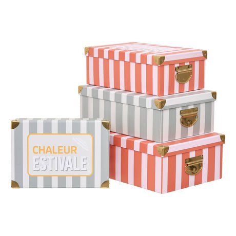 Комплект от 4 кутии 5five Box' Fruity, Картон, Оранжев