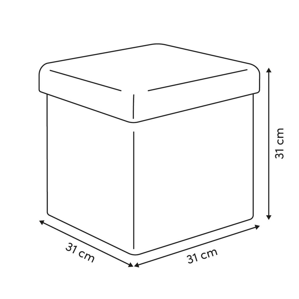 Пуф 5five Mix'n Modul, Буклé, Бежов, 31 cm