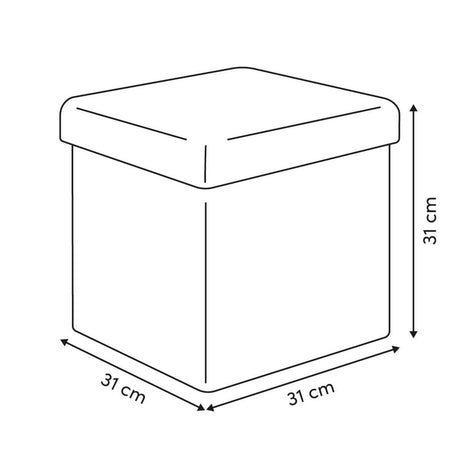 Пуф 5five Mix'n Modul, Буклé, Бежов, 31 cm