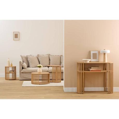 Нощно шкафче 5five с рафт, MDF, Бежово, 48 cm