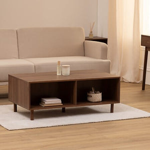 Кафе маса FIVE Slidy, 2 отделения с плъзгащи врати, Кафява, 108 cm