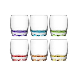 Set pahare lichior LAV Adora, 80 ml, 6 buc, diverse culori