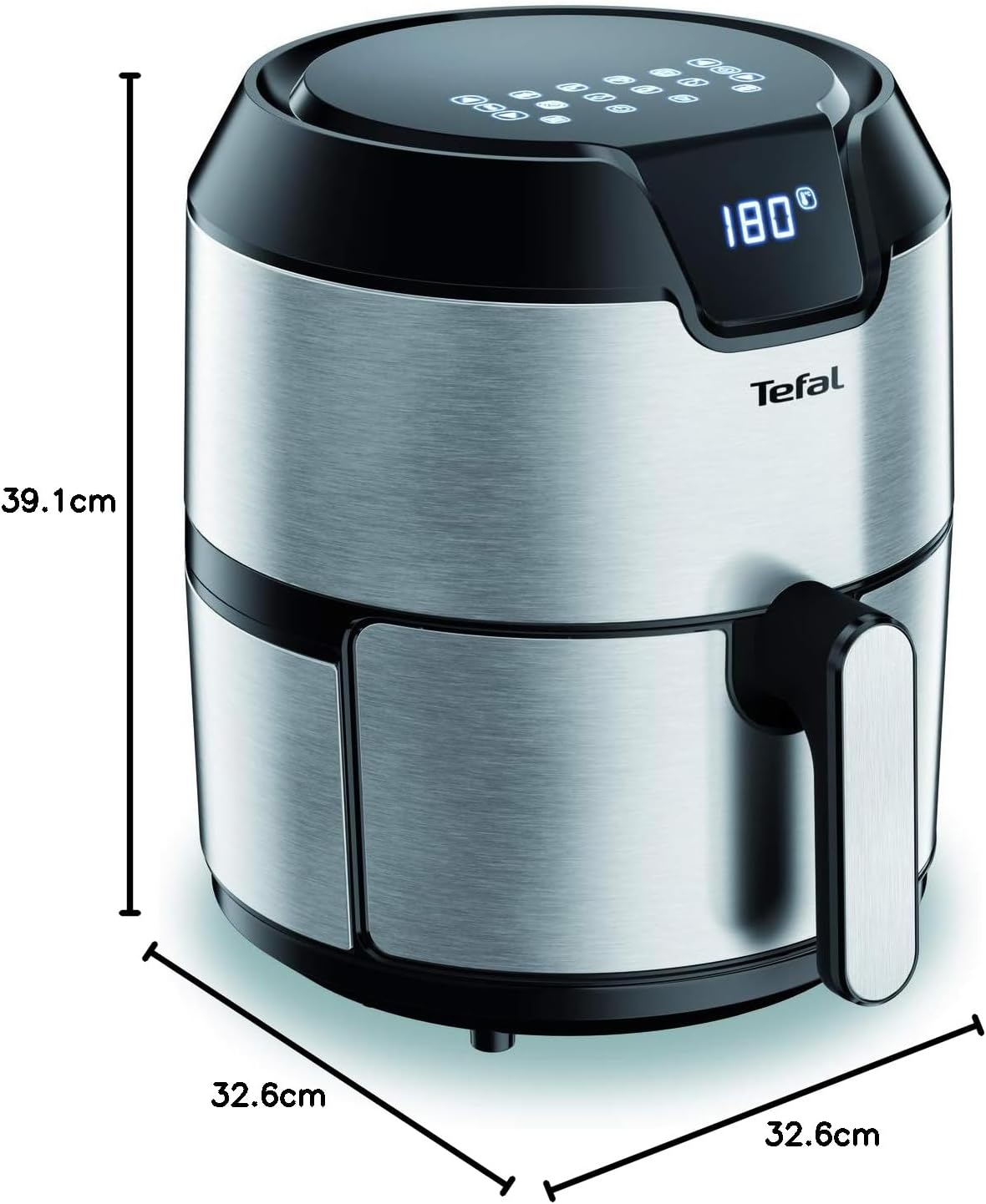 Friteuză Tefal Easy Fry Deluxe, EY401d, XL 1,2 kg, Negru/Gri