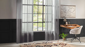 Moly sheer curtains 135 x 240 cm grey