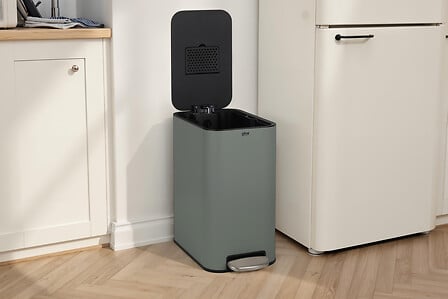 Кош за боклук с педал 5five Delta, Метал, 20L, Зелен
