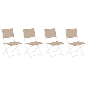 Modula linen white folding chair