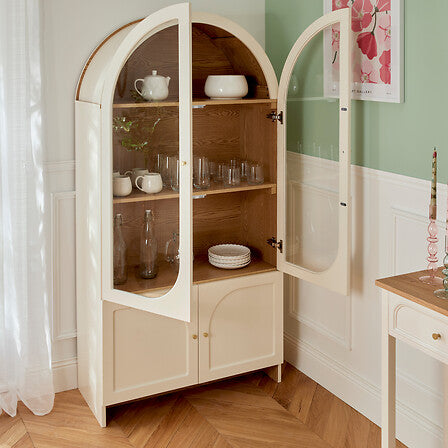 Шкаф с витрина atmosphera Bloomy, 4 врати, 180 cm, MDF