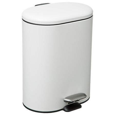 Кош за боклук 5five Sili, Метал, Soft-Close, 6L, Бял