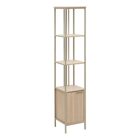 Етажерка с врата FIVE Duna, MDF, 176 cm, Пясъчен