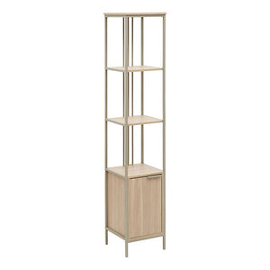 Етажерка с врата FIVE Duna, MDF, 176 cm, Пясъчен