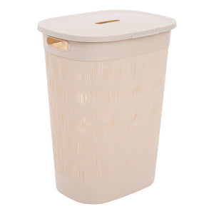 Кош за пране 5five Leaf, Полипропилен, 58L, Бежов