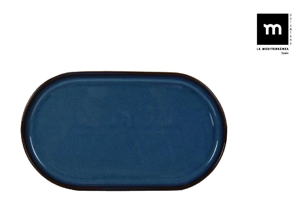 Плато овал LA MEDITERRANEA Chester Blue, Порцелан