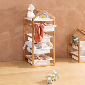 Raft de depozitare pentru copii Atmosphera Bako, 43x30x95 cm, MDF