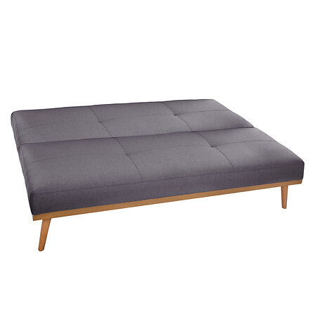 Canapea extensibilă cu trei locuri Atmosphera Dohan, Gri închis, 180x80x80 cm