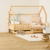 Παιδικό κρεβάτι Montessori Atmosphera Bosco με αποθηκευτικό χώρο, 90 × 190 εκ., MDF