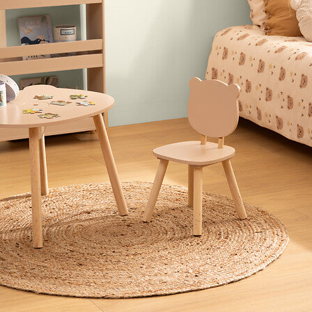 Scaun pentru copii Atmosphera Douceur Organic Bear, MDF, Maro
