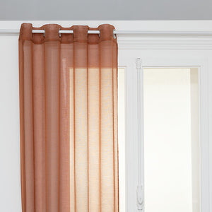 Moly sheer curtains 135 x 240 cm terracotta