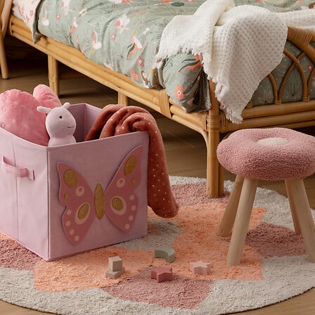 Scaun pentru copii Atmosphera Flower, Boucle, Roz