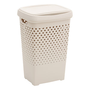 Кош за пране 5five, Полипропилен, 70L, Бежов