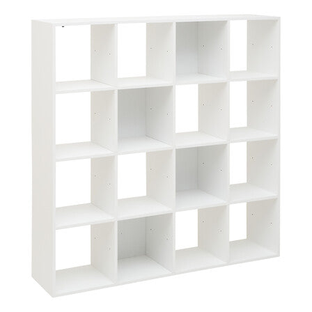 Етажерка 5five Mix'n Modul, 16 отделения, MDF, Бяла, 135.5 cm