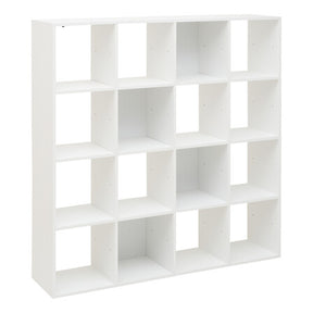 Етажерка 5five Mix'n Modul, 16 отделения, MDF, Бяла, 135.5 cm