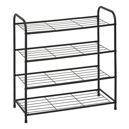 Стойка за обувки 5five Metty, 12 чифта, Метал, Черна, 74 cm