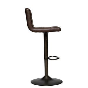 Scaun de bar Atmosphera Delek Vintage, piele, înălțime reglabilă