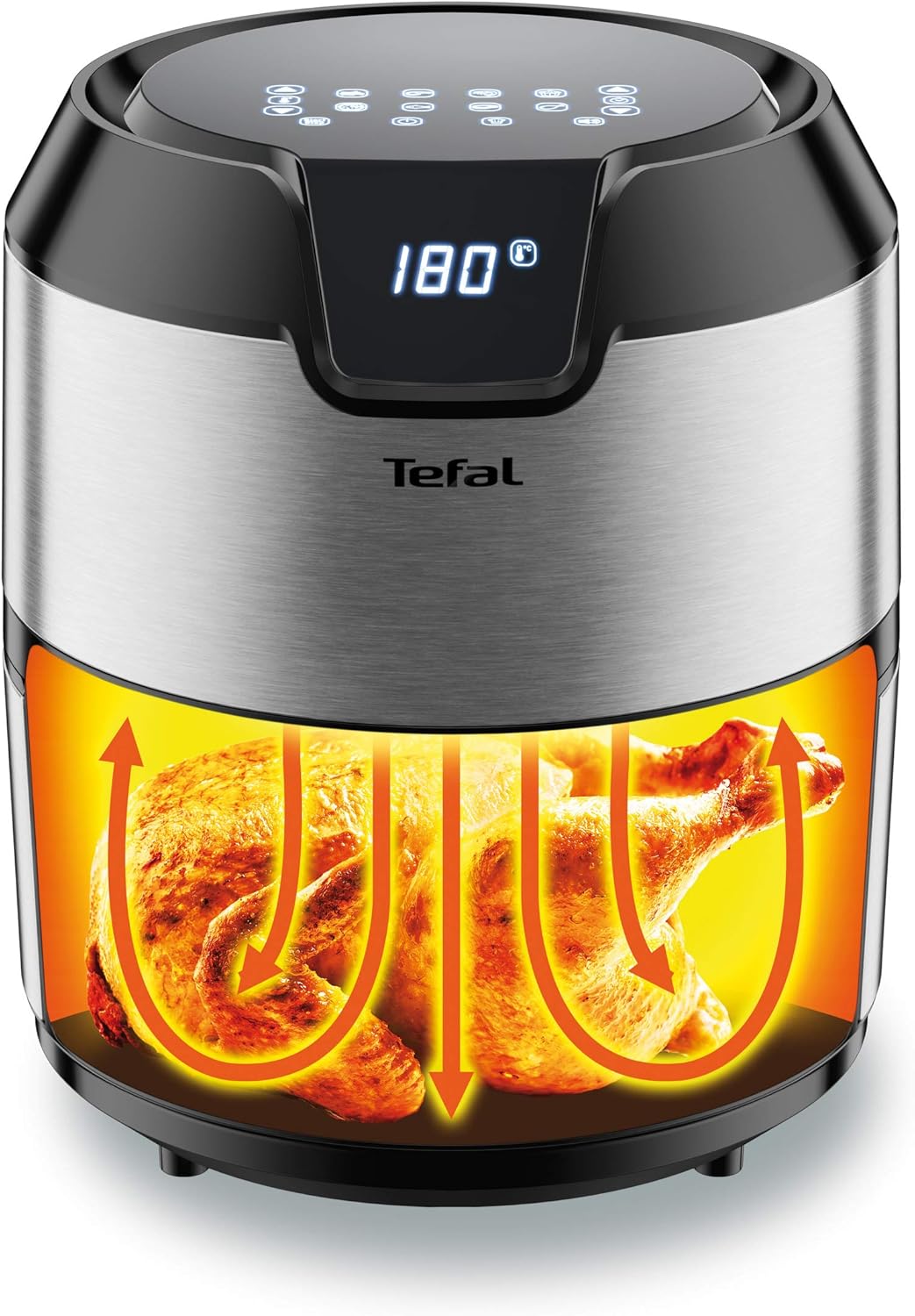 Friteuză Tefal Easy Fry Deluxe, EY401d, XL 1,2 kg, Negru/Gri