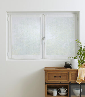 Set of 2 Anissa sheer curtains 60 x 90 cm white