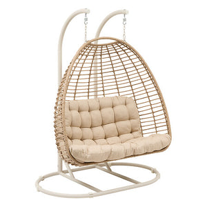 Ajar loveseat 2 seats woven resin clay