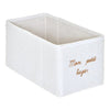 Кутия за съхранение atmosphera Mon Petit Bazar, Картон, Букле, Бяла, 29 cm