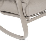 Auriane rocking chair aluminium coffee