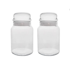 Borcan de sticlă cu capac pentru depozitare LAV Sera, 890 ml, 2 buc.