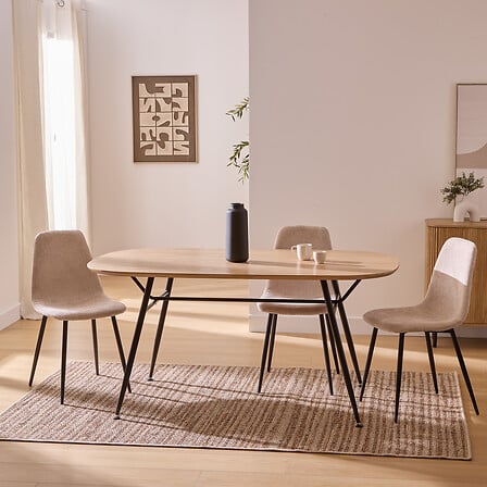 Masă de dining Atmosphera Roxas, frasin, 160x90 cm