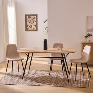 Masă de dining Atmosphera Roxas, frasin, 160x90 cm