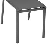 Stackable chair Essentia aluminum pewter