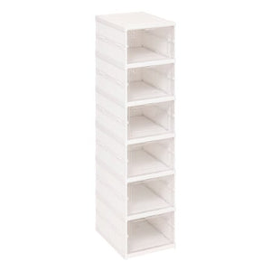 Етажерка за обувки 5five Fold'n Box, 6 чифта, Бяла