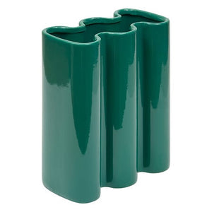 Vază Atmosphere Flow, ceramică, verde, 25 cm