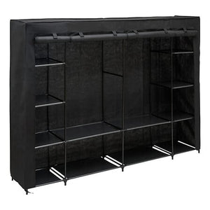Двоен гардеробен рафт 5five Dressy, Стомана, 230 cm, Черен